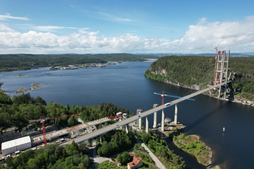 Grenlandsbrua fra sør - juni 2025 (Foto: Eiffage)